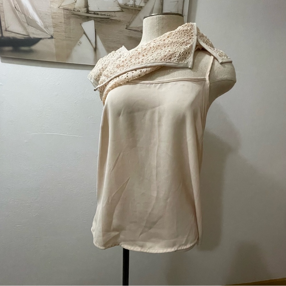 Pixley Yuli Lace Cap Sleeve Blouse XS NWT - Picture 6 of 9